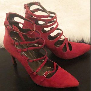 Stuart Weitzman Suede Strappy Pumps Shoes